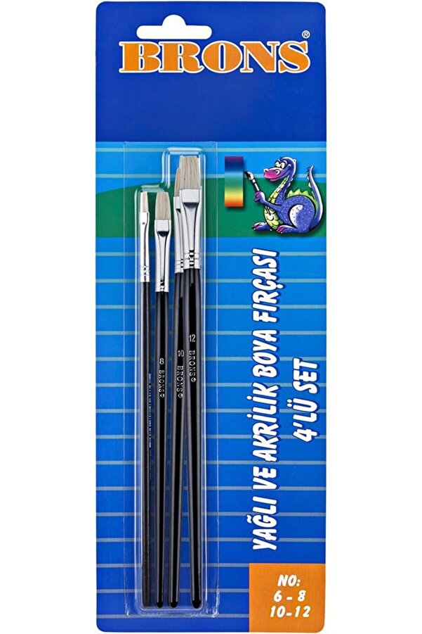 Lvnshop Yağli̇ Ve Akri̇li̇k Fi̇rça Seti̇ 4 Lü Br-522 224120