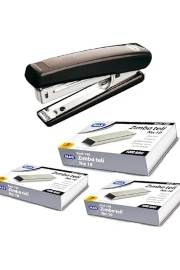 Lvnshop Zımba Maki̇nesi̇ Ve 3000 Tane Tel Ofi̇s Zımba Maki̇nesi̇ Tel Bükmez Paslanmaz Avantajlı Set No-75