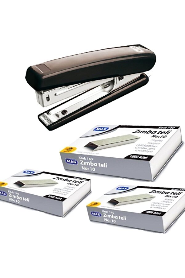 Lvnshop Zımba Maki̇nesi̇ Ve 3000 Tane Tel Ofi̇s Zımba Maki̇nesi̇ Tel Bükmez Paslanmaz Avantajlı Set No-75