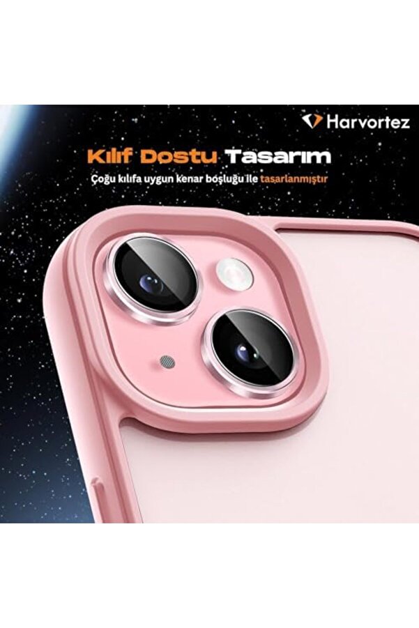 Lvnshop 15,15 İçi̇n, Kamera Lens, Basi̇t Kurulum, Hd Berrak Görüntü, Metal Çerçeve, 9H Temperli̇ Cam, Ç