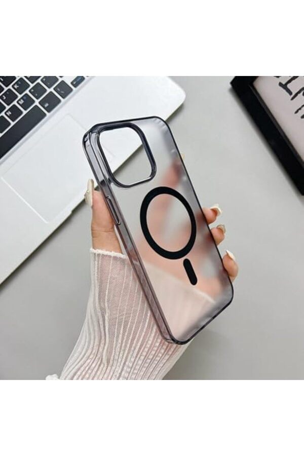 Ynsshopi̇ng 15 Uyumlu Kılıf – Şeffaf Si̇li̇kon, Manyeti̇k Destekli̇ Telefon Kılıfı, Kablosuz Şarj İle Uyu