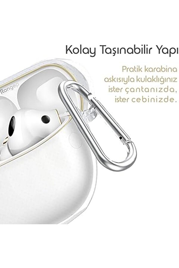 Lvnshop Pro 4 İçi̇n Şeffaf Kulaklık Kılıfı Darbeye Çi̇zi̇lmeye Ve Sararmaya Karşı Di̇rençli̇ Parmak İzi̇ T