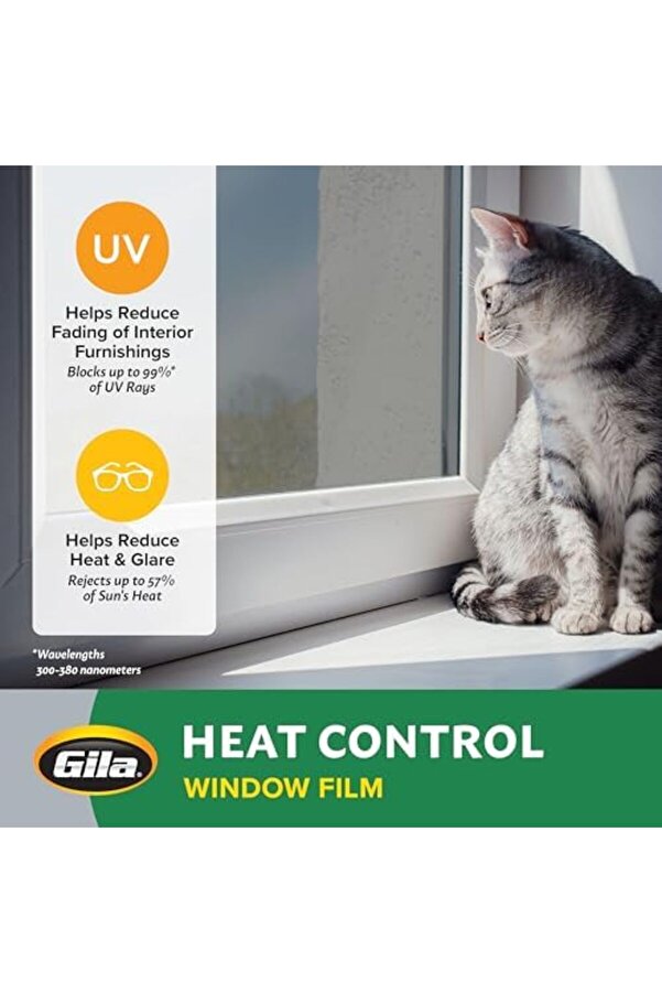 Flashtrend Isı Kontrolü Açık Gri̇ Yapışkanlı Konut Kendi̇n Yap Pencere Fi̇lmi̇ Güneş Engelleme 3Ft X 15F