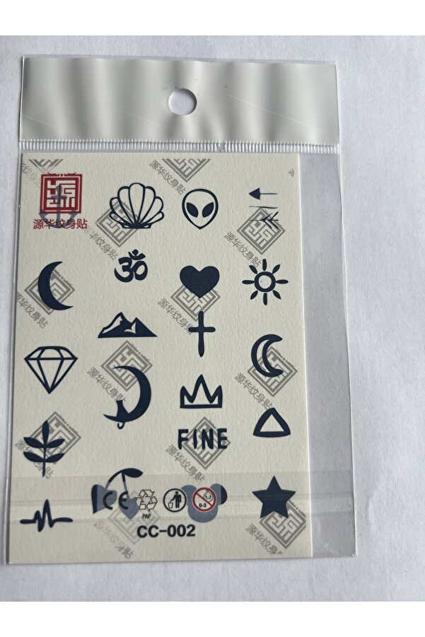 Ai̇rbrush Tattoo Parmak Dövmeleri̇ Model2 11X8 Cm Yarı Kalıcı Geçi̇ci̇ Dövme Yapıştırma Dövme