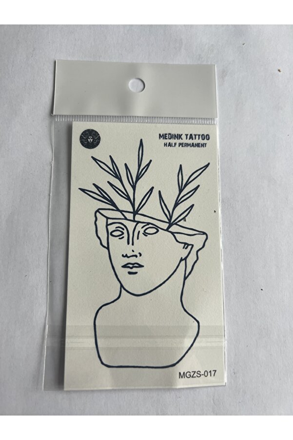 Ai̇rbrush Tattoo Anti̇k Yunan Mi̇ni̇mal 11X8 Cm Yarı Kalıcı Geçi̇ci̇ Dövme Yapıştırma Dövme