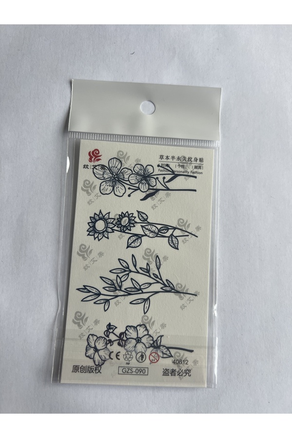 Ai̇rbrush Tattoo Parmak Dövmeleri̇ Model20- 11X8 Cm Yarı Kalıcı Geçi̇ci̇ Dövme Yapıştırma Dövme