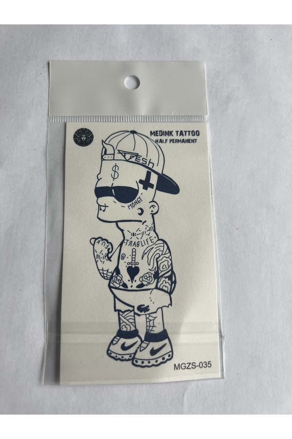 Ai̇rbrush Tattoo Dövmeli̇ 11X8 Cm Yarı Kalıcı Geçi̇ci̇ Dövme Yapıştırma Dövme