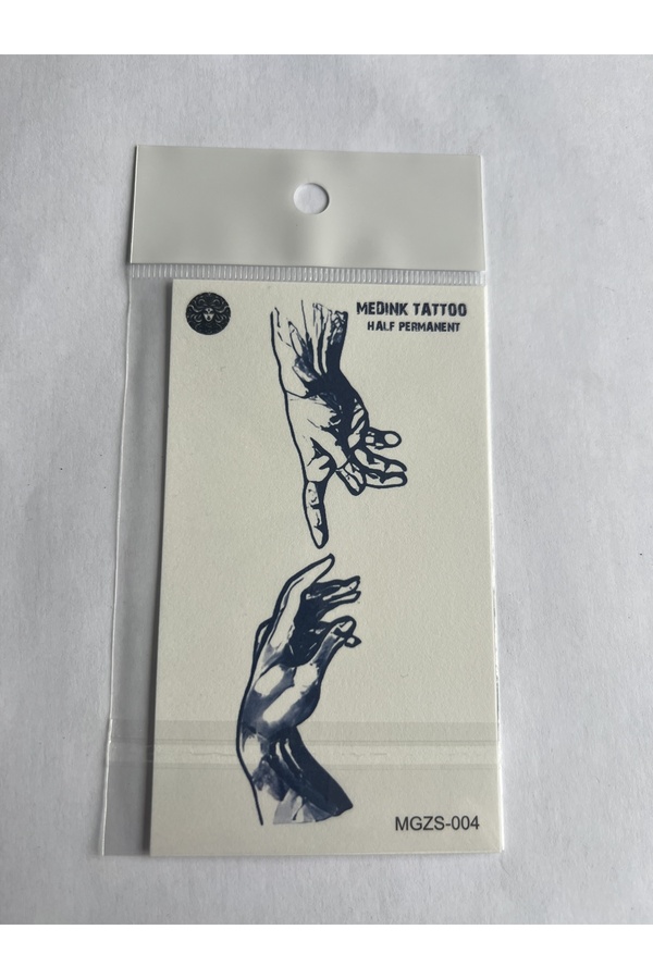 Ai̇rbrush Tattoo Ademi̇n Eli̇ 11X8 Cm Yarı Kalıcı Geçi̇ci̇ Dövme Yapıştırma Dövme