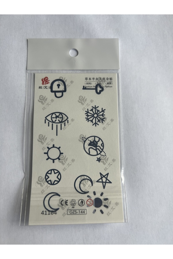Ai̇rbrush Tattoo Parmak Dövmeleri̇ Model18- 11X8 Cm Yarı Kalıcı Geçi̇ci̇ Dövme Yapıştırma Dövme