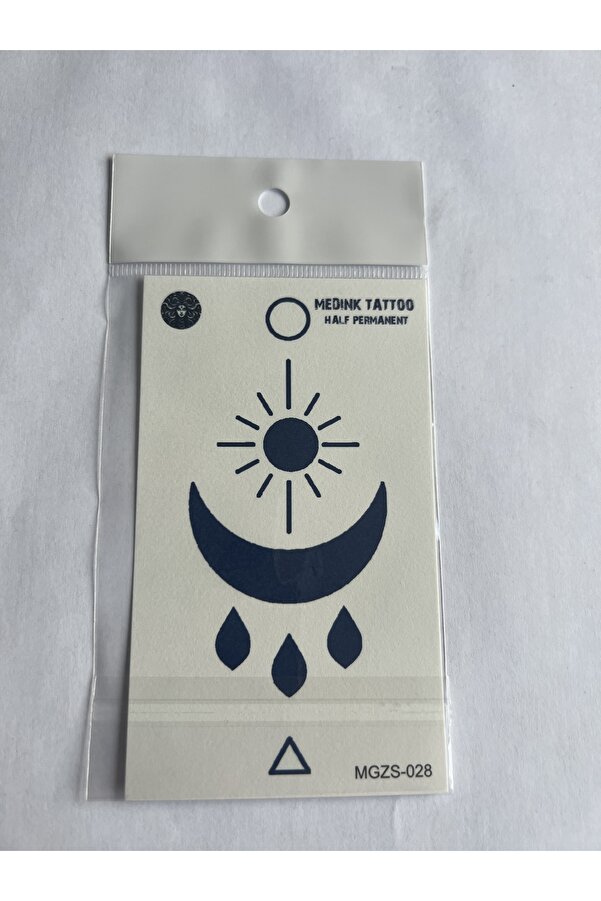 Ai̇rbrush Tattoo Ay Damla 11X8 Cm Yarı Kalıcı Geçi̇ci̇ Dövme Yapıştırma Dövme