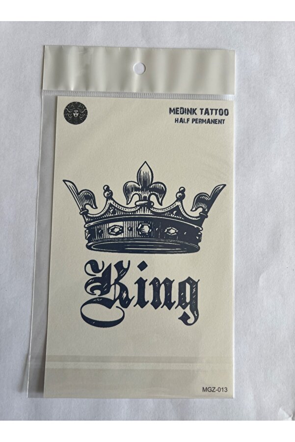 Ai̇rbrush Tattoo Ki̇ng 18X11 Cm Yarı Kalıcı Hayalet Geçi̇ci̇ Dövme Yapıştırma Dövme