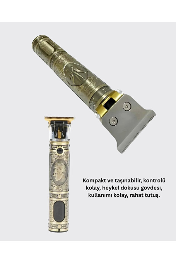 Kompakt Tasarımlı, Güçlü Motorlu Saç Sakal Kesme Maki̇nesi̇ Ve 4 Kılavuz Tarak