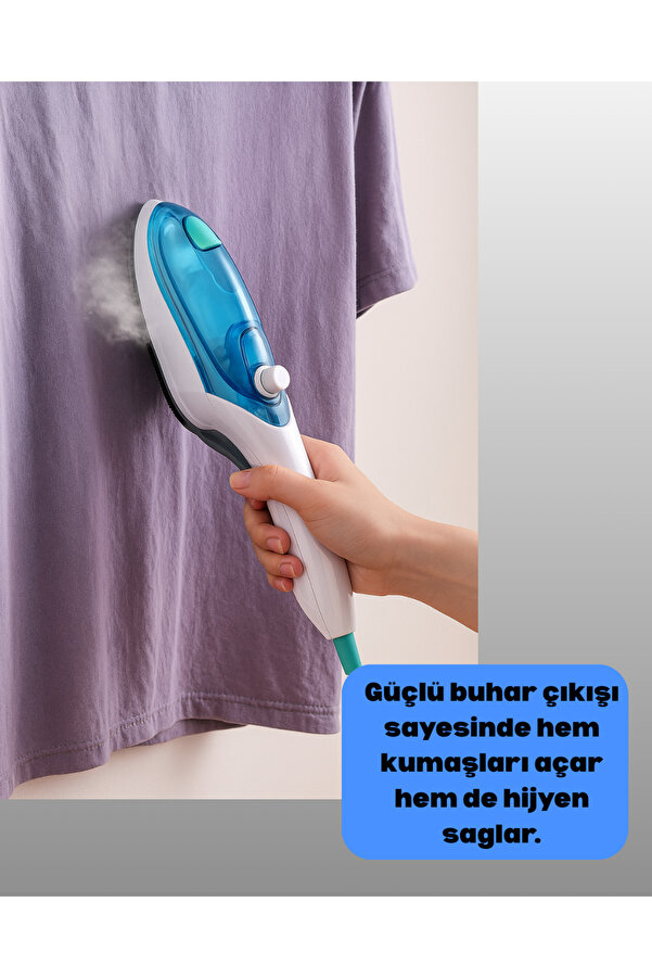 Kompakt Seyahat Ti̇pi̇ Buharlı Ütü Prati̇k Kırışıklık Açıcı