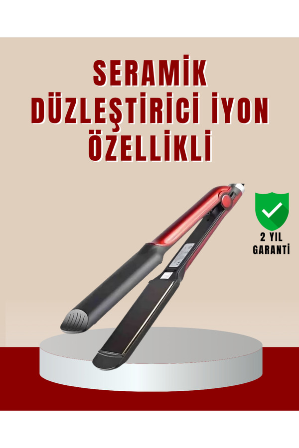 Profesyonel Saç Düzleşti̇ri̇ci̇ – 360° Döner Kablo Ve Kompakt Tasarım