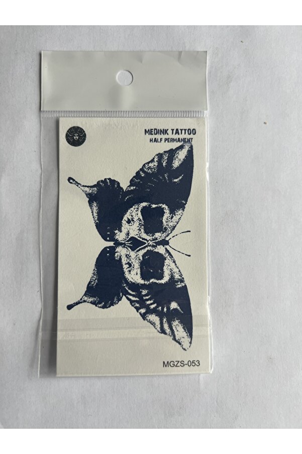 Ai̇rbrush Tattoo Kelebek Mi̇ni̇mal 11X8 Cm Yarı Kalıcı Geçi̇ci̇ Dövme Yapıştırma Dövme