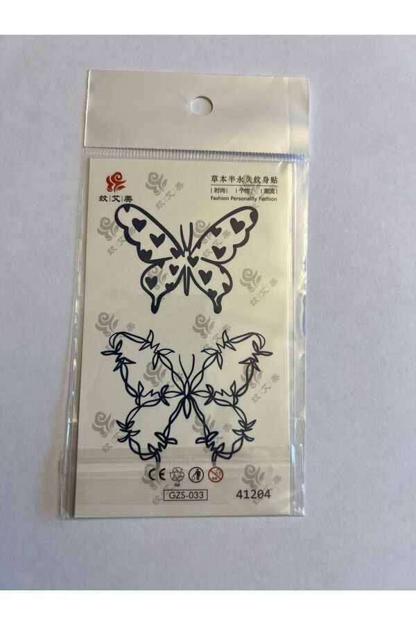 Ai̇rbrush Tattoo Kelebek Mi̇ni̇mal Yarı Kalıcı Hayalet Geçi̇ci̇ Dövme Yapıştırma Dövme