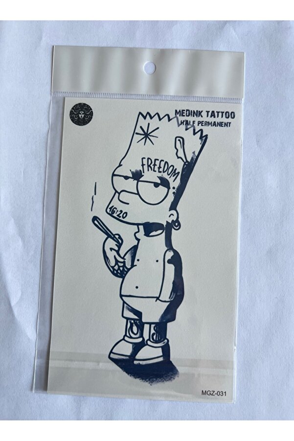 Ai̇rbrush Tattoo Serseri̇2- 18X11 Cm Yarı Kalıcı Hayalet Geçi̇ci̇ Dövme Yapıştırma Dövme
