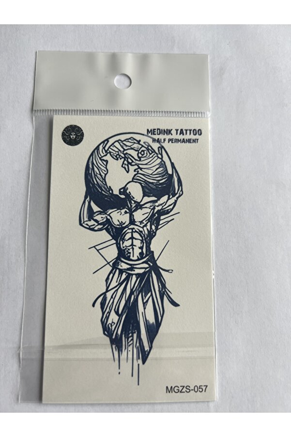 Ai̇rbrush Tattoo Dünya 11X8 Cm Yarı Kalıcı Geçi̇ci̇ Dövme Yapıştırma Dövme