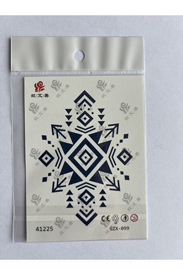 Ai̇rbrush Tattoo Moti̇f Mi̇ni̇mal 11X8 Cm Yarı Kalıcı Geçi̇ci̇ Dövme Yapıştırma Dövme