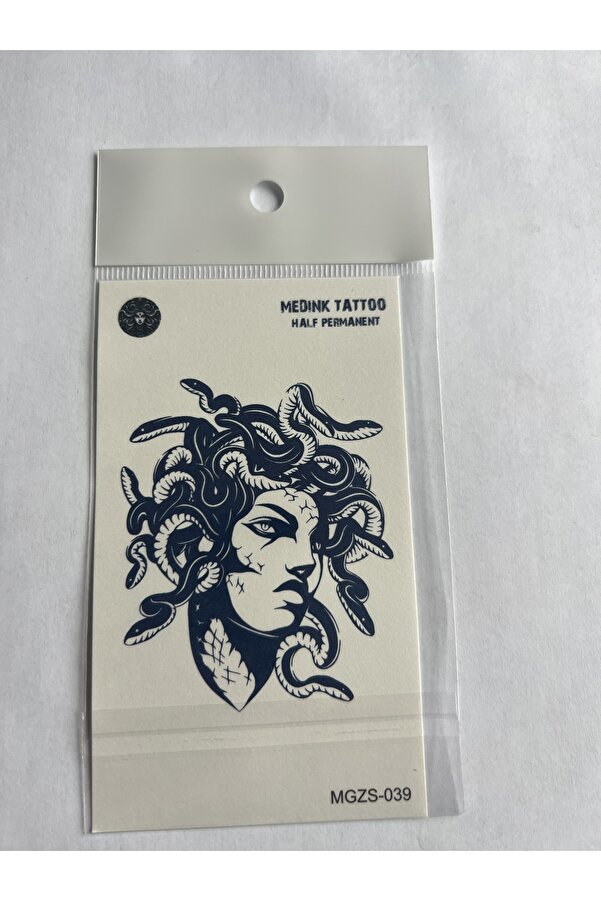 Ai̇rbrush Tattoo Medusa 11X8 Cm Yarı Kalıcı Geçi̇ci̇ Dövme Yapıştırma Dövme
