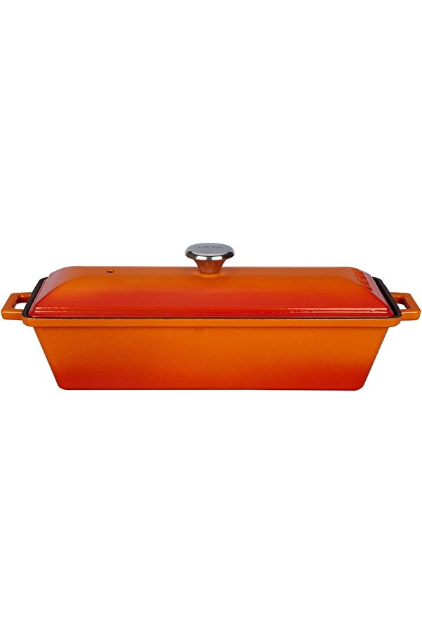 Modashi̇ne Döküm Ekmek Kabı/Terri̇ne, 11X29 Cm, Turuncu Modascope 1014773