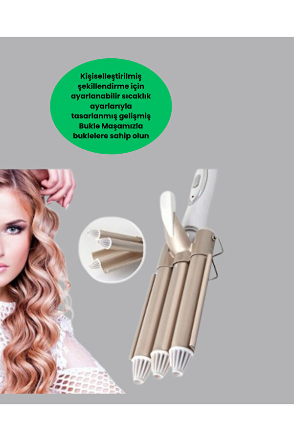 Bukle Saç Maşası – Kolay Kullanım, Sağlıklı Bukleler Yüksek Isılı