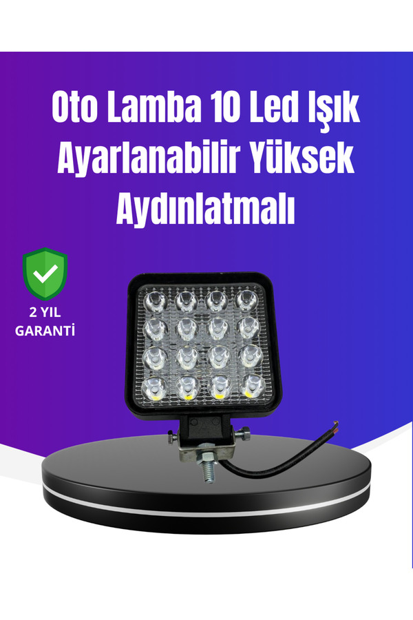 16 Led Beyaz Işık Far | Uzun Ömürlü, Enerji̇ Veri̇mli̇, Geni̇ş Aydınlatma Açısı