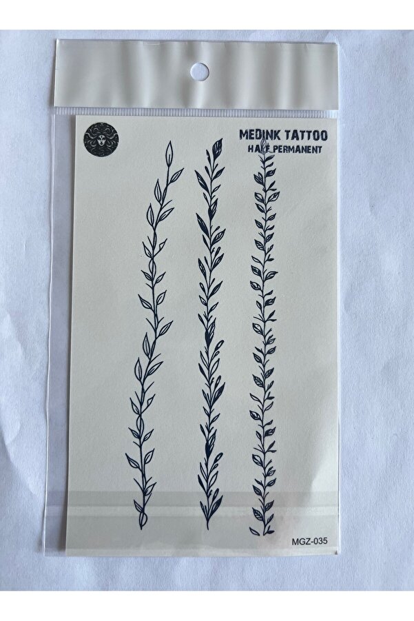 Ai̇rbrush Tattoo Dallar 18X11 Cm Yarı Kalıcı Hayalet Geçi̇ci̇ Dövme Yapıştırma Dövme