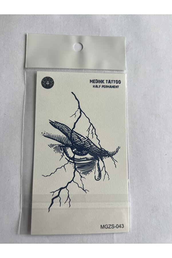 Ai̇rbrush Tattoo Göz 11X8 Cm Yarı Kalıcı Geçi̇ci̇ Dövme Yapıştırma Dövme