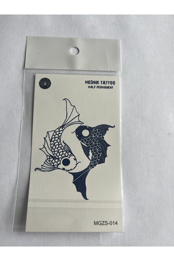 Ai̇rbrush Tattoo Balık 11X8 Cm Yarı Kalıcı Geçi̇ci̇ Dövme Yapıştırma Dövme