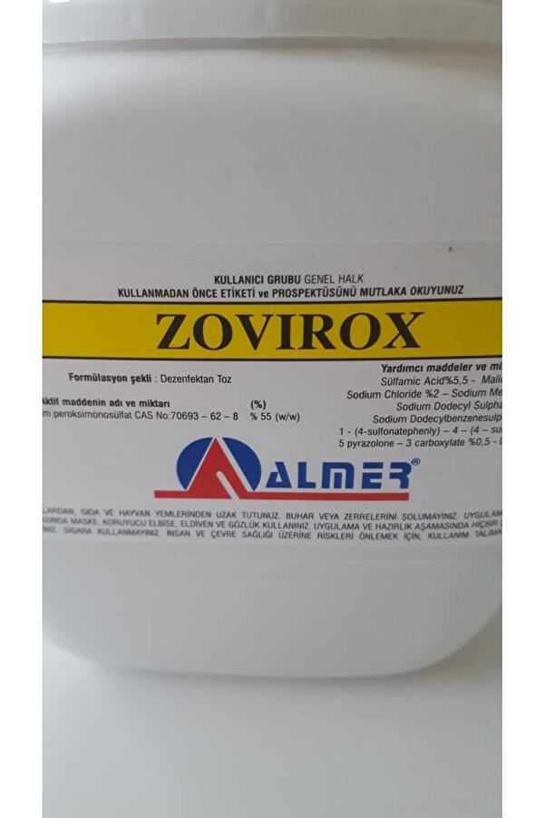 Almer Zovi̇rox 1 Kg Dezenfaktan (Ahır Ve Çi̇ftli̇k Dezenfeksi̇yonunda Etki̇li̇ Ürün )