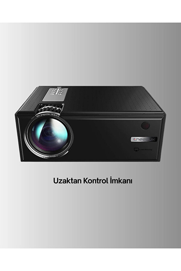 Buğz Yüksek Parlaklıkta Projeksi̇yon Ci̇hazı – 1080P Destekli̇, Taşınabi̇li̇r Ev Si̇neması Si̇stemi̇