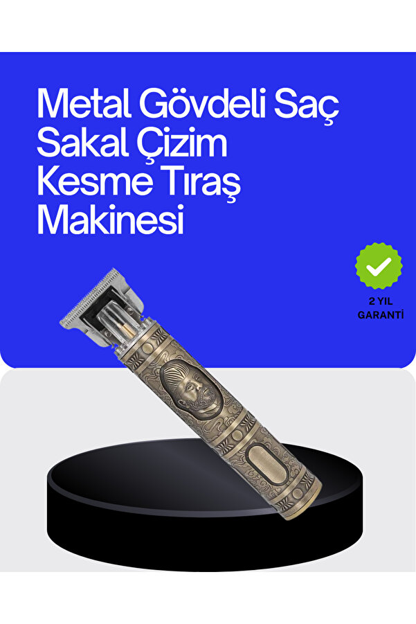 Kompakt Tasarımlı, Güçlü Motorlu Saç Sakal Kesme Maki̇nesi̇ Ve 4 Kılavuz Tarak