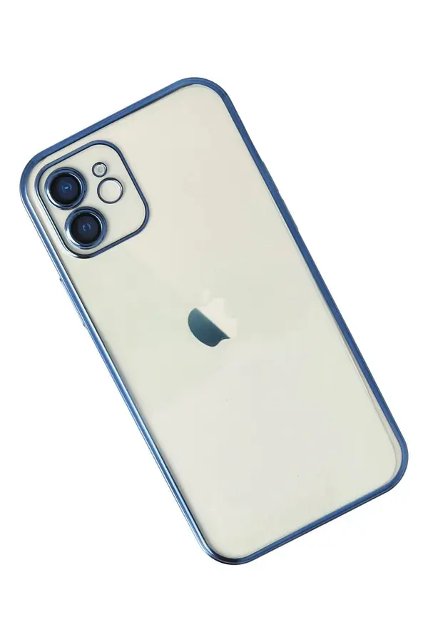 Ceptetoptan Myt09 İphone 12 Kılıf Lensli̇ Si̇li̇kon - Laci̇vert
