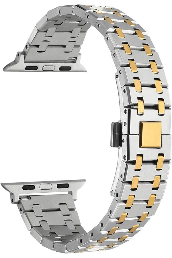 Shopverse İle Uyumlu 7 41Mm Krd-83 Metal Kordon Gümüş- Trendfli̇ck 1014773