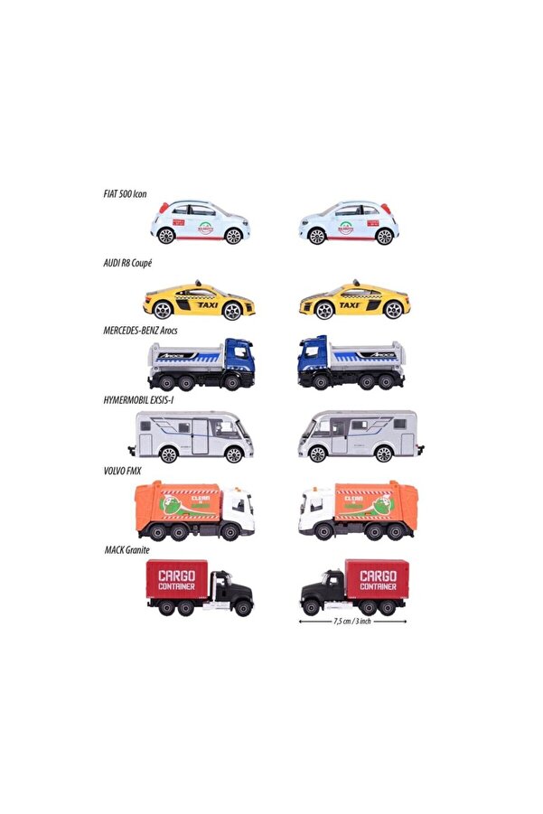 8503000002 Ci̇ty Premi̇um Vehi̇cles 6Asst