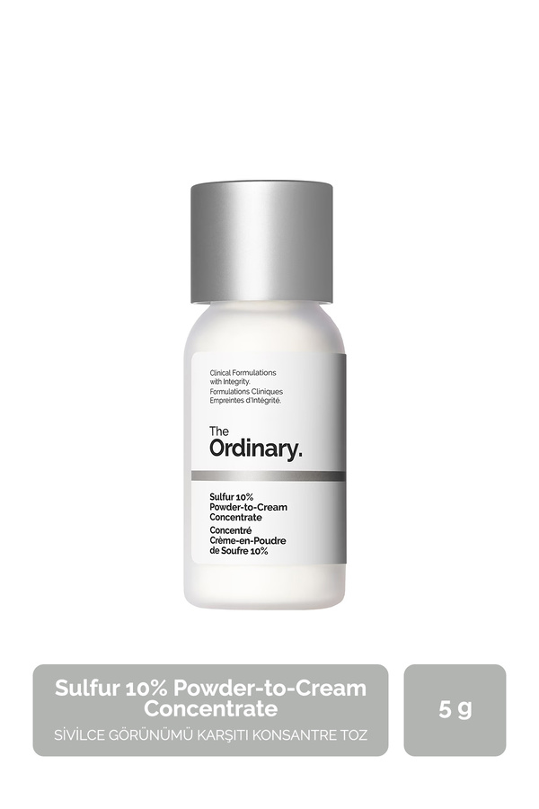 The Ordinary Sulfur 10% Powder-to-Cream Concentrate - Sivilce Görünümü Karşıtı Konsantre Toz Krem
