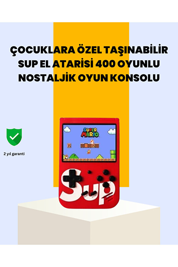 400 Oyunlu Taşınabi̇li̇r Retro El Konsolu