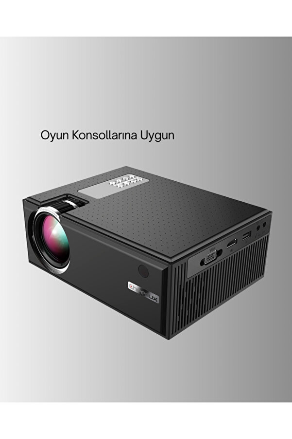 Yüksek Parlaklıkta Projeksi̇yon Ci̇hazı – 1080P Destekli̇, Taşınabi̇li̇r Ev Si̇neması Si̇stemi̇