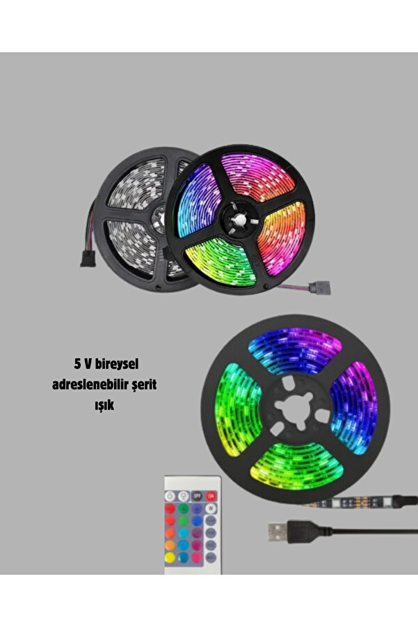 Renkli̇ Smart Led Şeri̇t – Suya Dayanıklı, Esnek, Enerji̇ Tasarruflu
