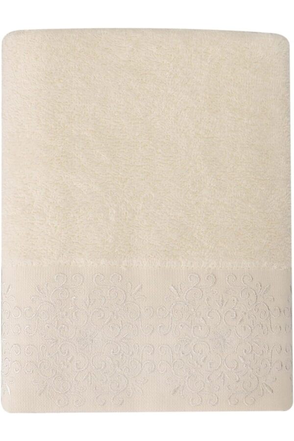 Shopverse Sty Nakışlı Krem Havlu 50X90 Trendfli̇ck 1014773