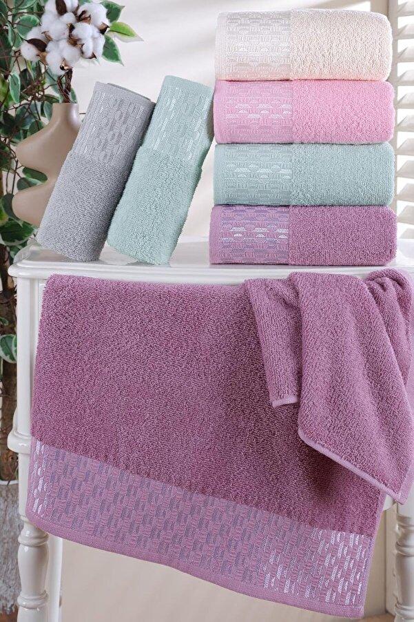 Shopverse Teksti̇l İlya | 6 Lı 50X90 Cm El&Yüz Havlu Seti̇ Renkli̇ Trendfli̇ck 1014773