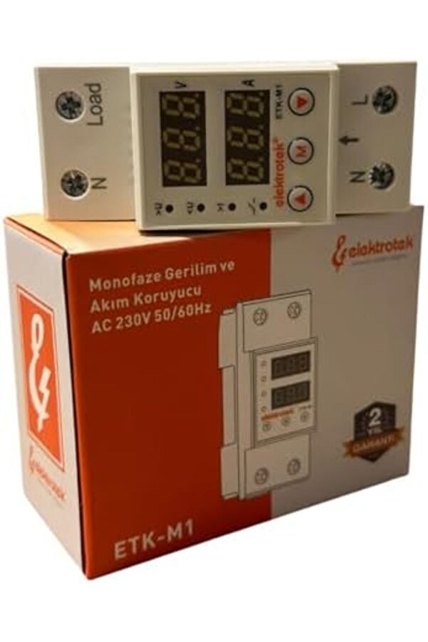 Shopverse Etk-M1 Geri̇li̇m Ve Akım 63A 230V Dın Ray Ayarlanabi̇li̇r Röle Trendfli̇ck 1014773