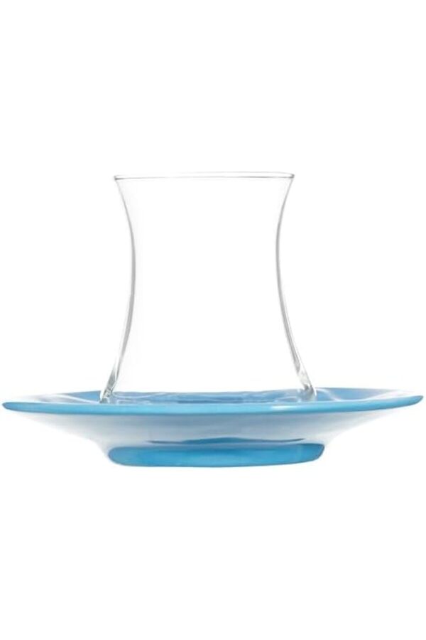 Shopverse Renkli̇ Tabaklı 12 Li̇ Çay Seti̇ Trendfli̇ck 1014773