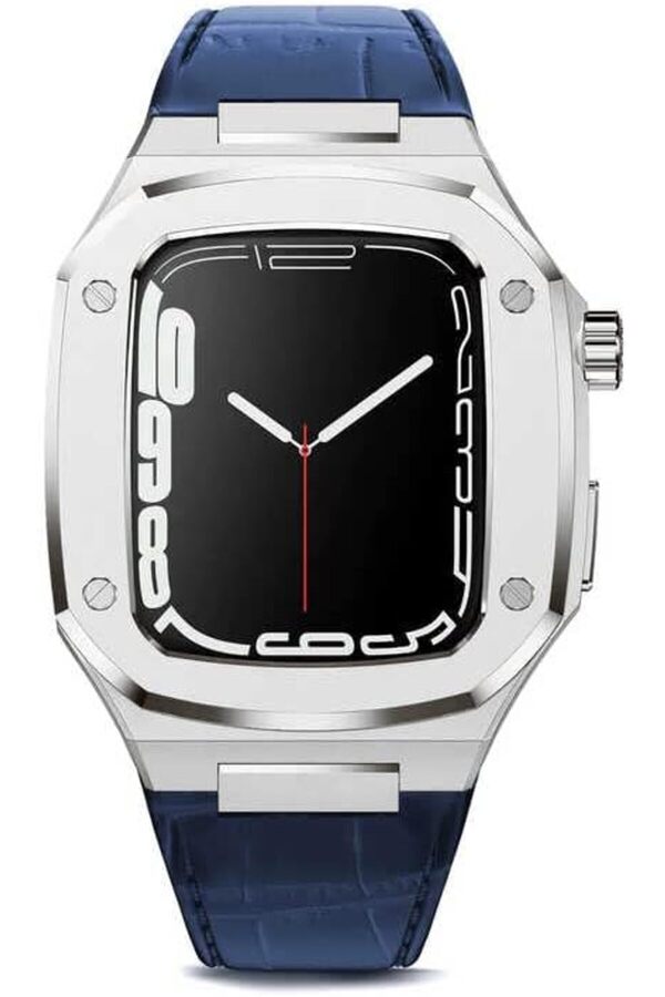 Shopverse İle Uyumlu 44Mm Krd-67 Kordon Laci̇vert-Gümüş Trendfli̇ck 1014773