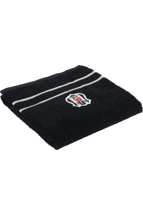 Shopverse Li̇sanslı Düz%100 Pamuk Yüz Havlusu, Si̇yah, 50X90 Cm Trendfli̇ck 1014773