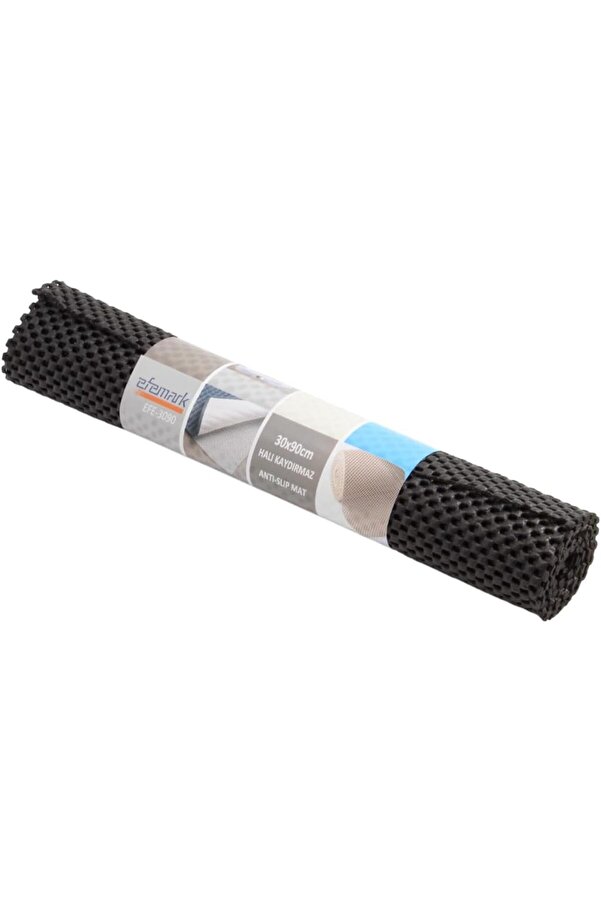 Shopverse Mark - Sli̇p Mat 30 X 90 Cm 2 Adet Örme Desen Halı Kaydırmaz, Si̇yah (2 Adet) Trendfli̇ck 101