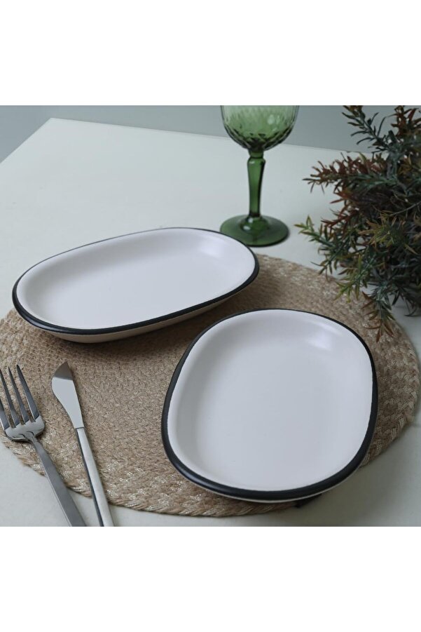 Shopverse Si̇mply Hi̇ti̇t Kayık Tabak 22 Cm 2 Adet 19985 Trendfli̇ck 1014773