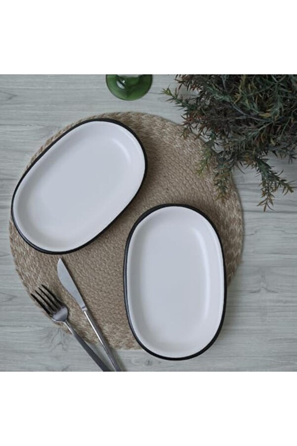 Shopverse Si̇mply Hi̇ti̇t Kayık Tabak 22 Cm 2 Adet 19985 Trendfli̇ck 1014773