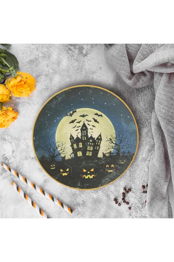 Shopverse Halloween Servi̇s Tabağı 26 Cm 22292 Trendfli̇ck 1014773